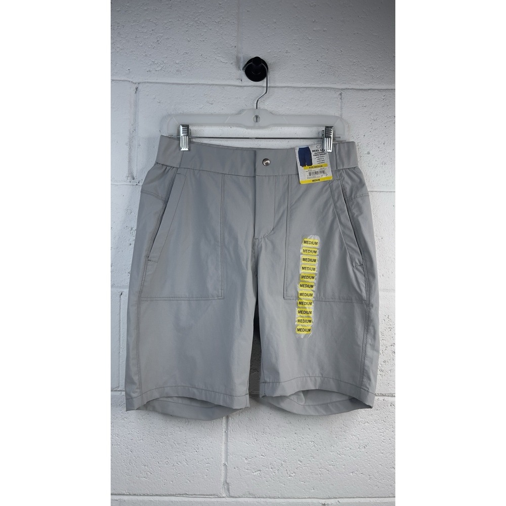 New! REEL LIFE Women's Outdoor Trek Comfort Fit  Gray  Shorts Size M